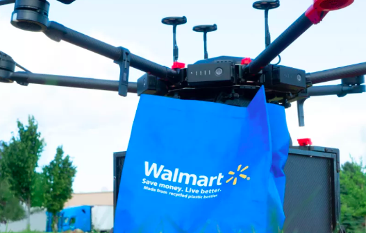 Walmart prueba el sistema de entrega de drones en EE. UU.