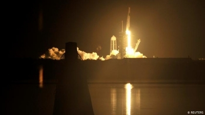 Despegó nave espacial SpaceX Crew Dragon, con cuatro astronautas abordo