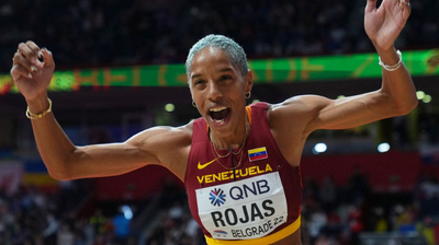 La venezolana Yulimar Rojas, consigue oro y récord del mundo en triple salto con 15,74 m