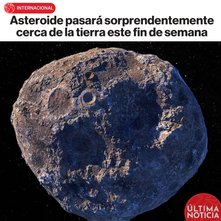 Asteroide pasará sorprendentemente cerca de la tierra este fin de semana